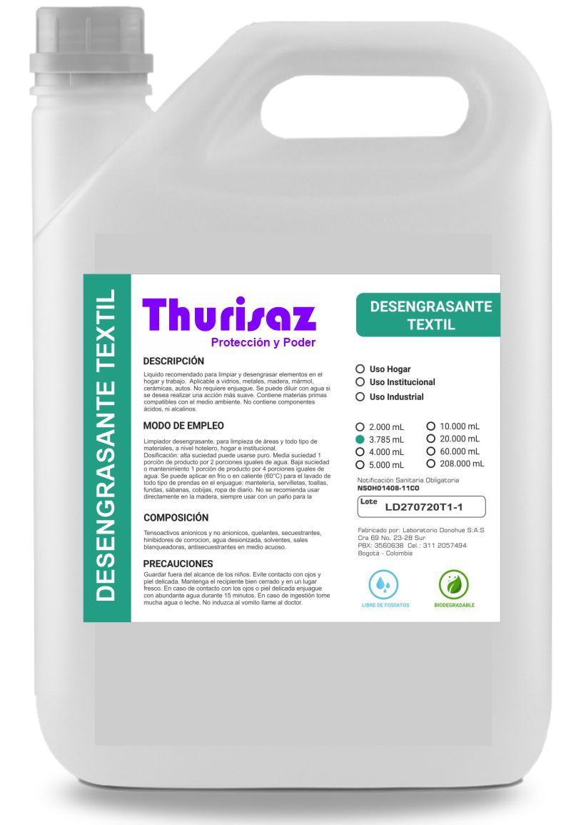 Desengrasante para manchas difíciles en ropa