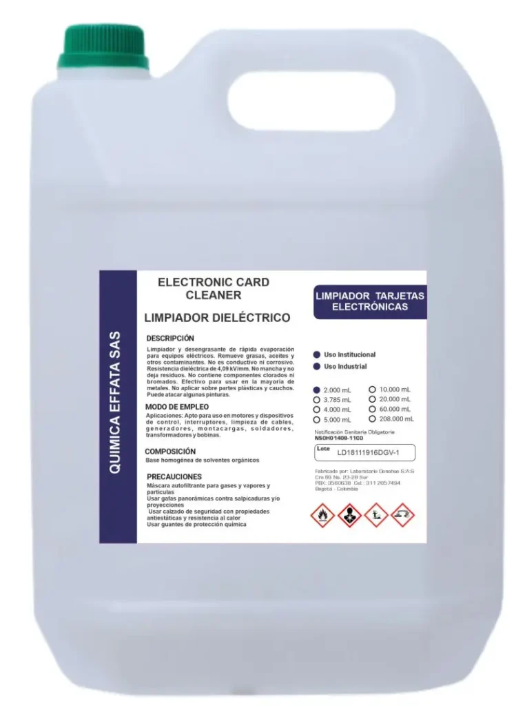 Limpiador Dieléctrico para Equipos Eléctricos en Colombia – Limpieza Segura y Eficaz